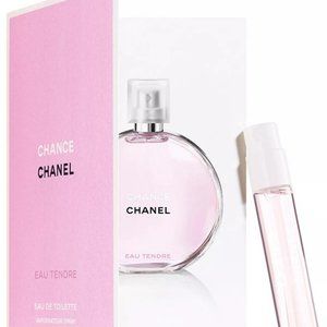 2 x Chanel Chance Eau Tendre EDP Eau de Parfum Spray Sample 1.5ml / 0.05oz each